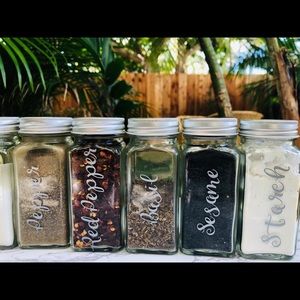Spice label set of 10